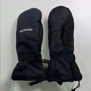 Columbia Midnight Black Insulated Mittens Women’s L
